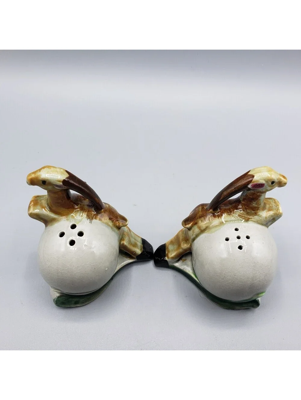 Vintage Thames Gazelle Salt & Pepper Shakers Porcelain Pair Kitchen Deer